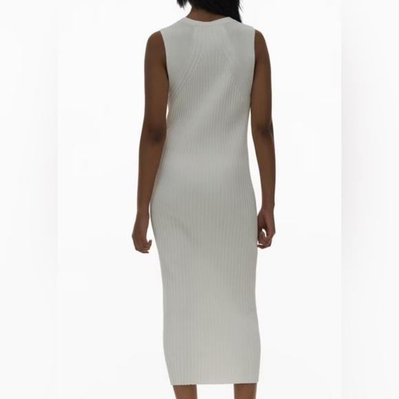 NWT Helmut Lang White Ribbed Knitted Sleeveless White Dress Size Small - Picture 12 of 12